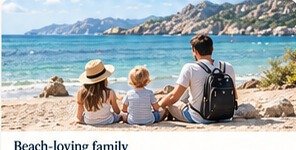 Family enjoying a Mallorca beach
